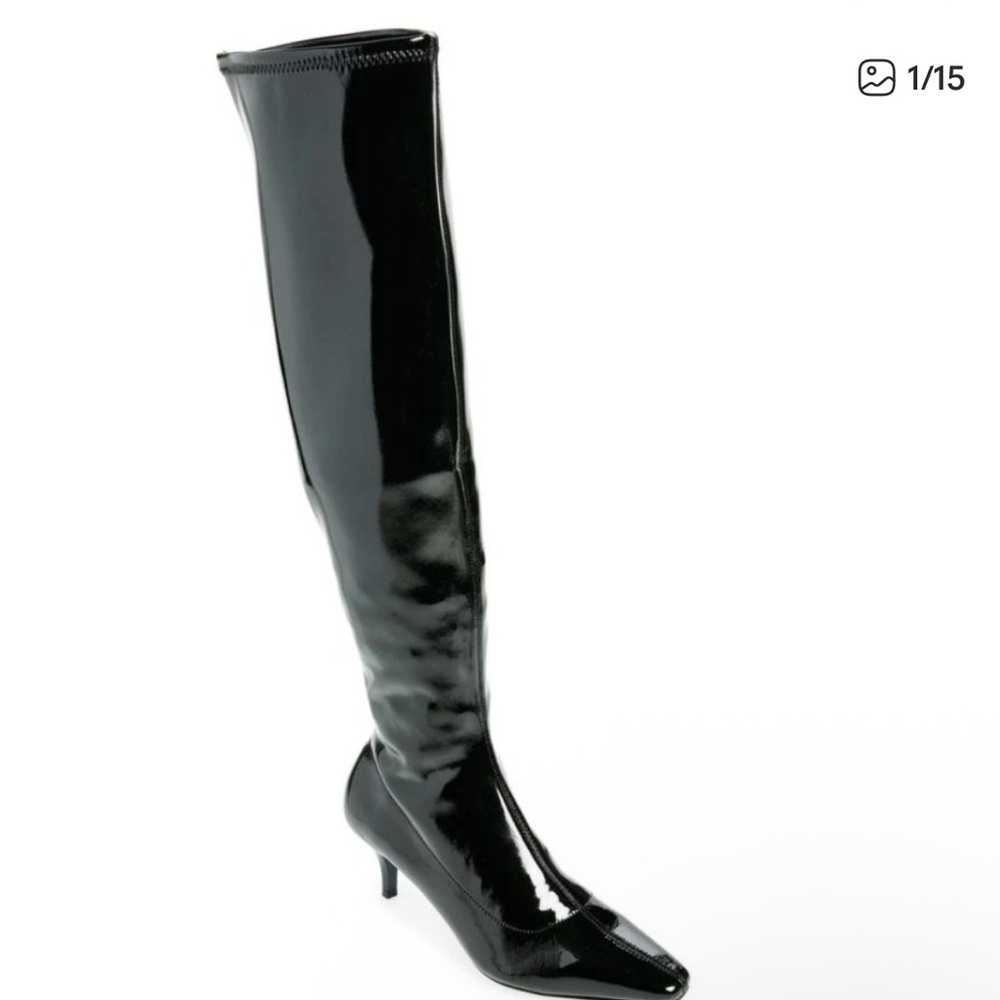 Abound Black Heeled Knee-High Boots